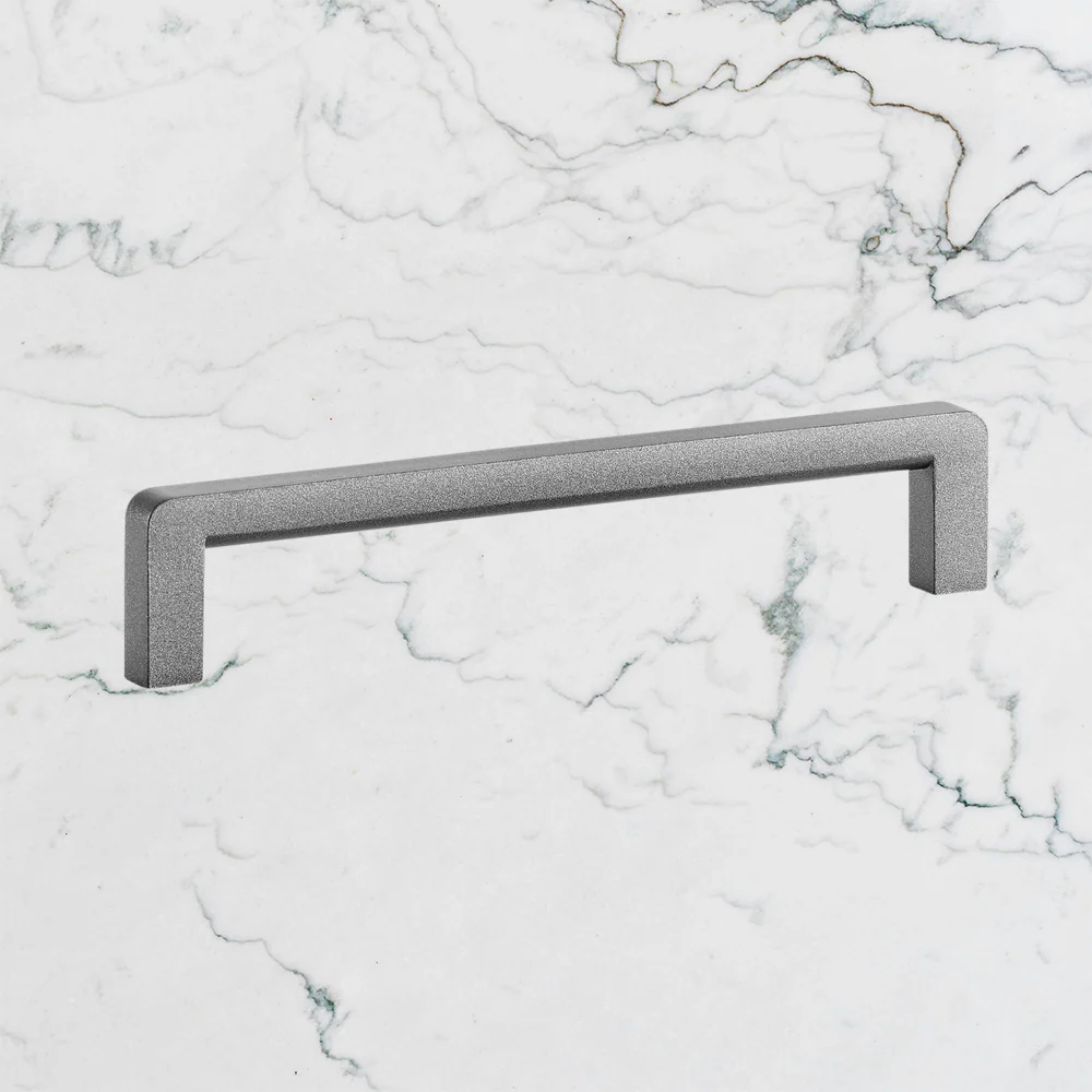 Momo Handles Milano D Handle 128mm Metallic Grey - Image 2