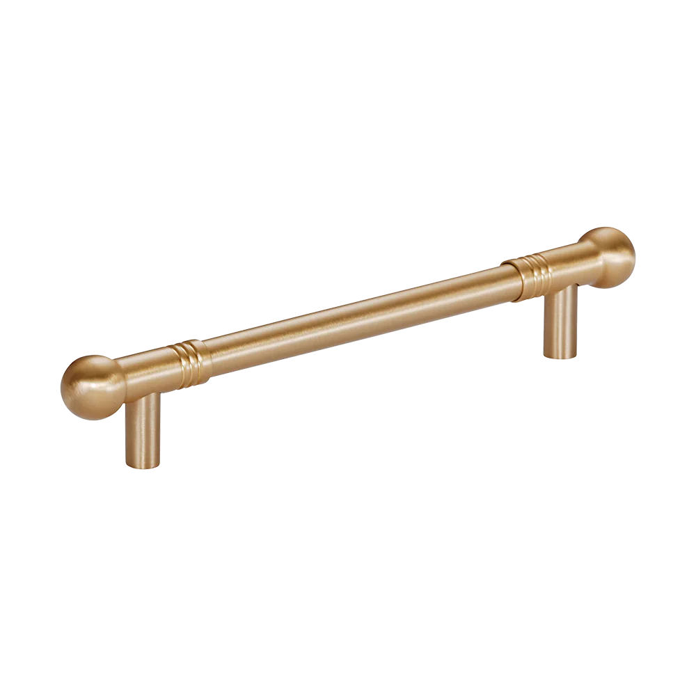 Momo Handles Parla Bar Pull 160mm Brushed Satin Brass - Image 3