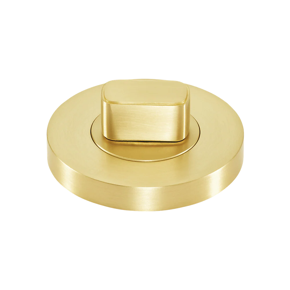 Momo Handles Privacy Thumb Turn Set Brushed Satin Brass - Image 7