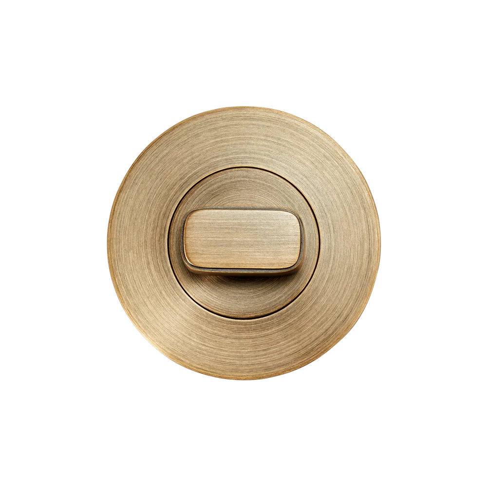 Momo Handles Privacy Thumb Turn Set Dark Brushed Brass - Image 3