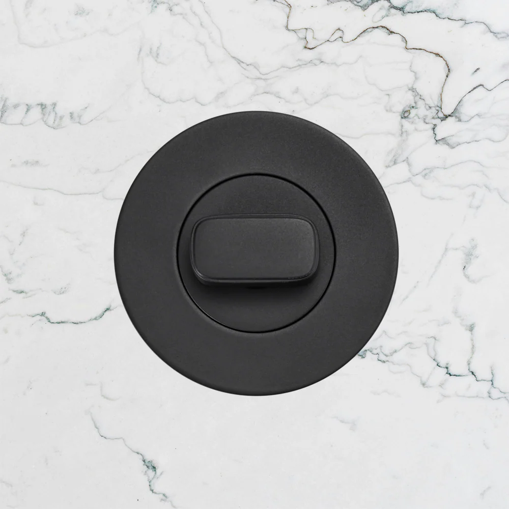 Momo Handles Privacy Thumb Turn Set Matte Black - Image 2