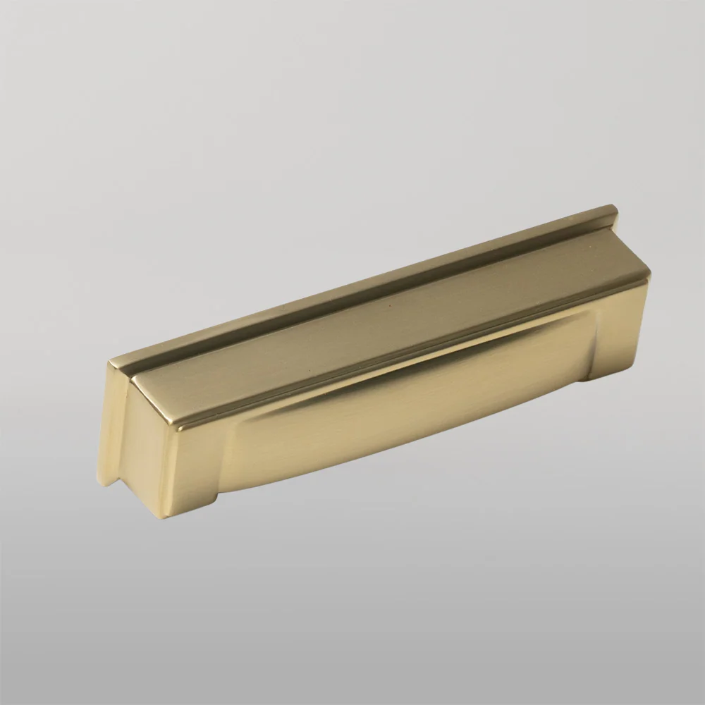 Momo Lucca Cup Pull 96mm Brushed Satin Brass - Image 2
