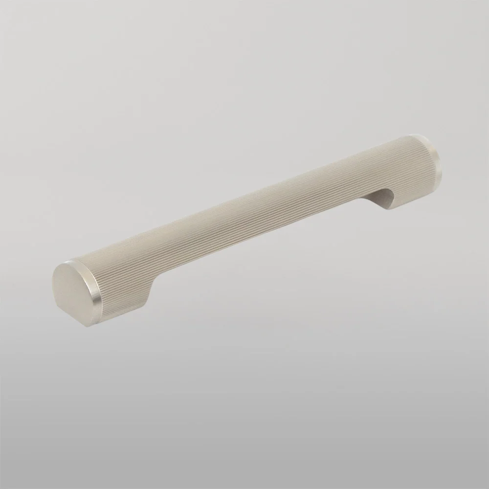 Momo Handles Momo Manhattan Solid Brass Pull Handle 160mm Dull Brushed Nickel - Image 2