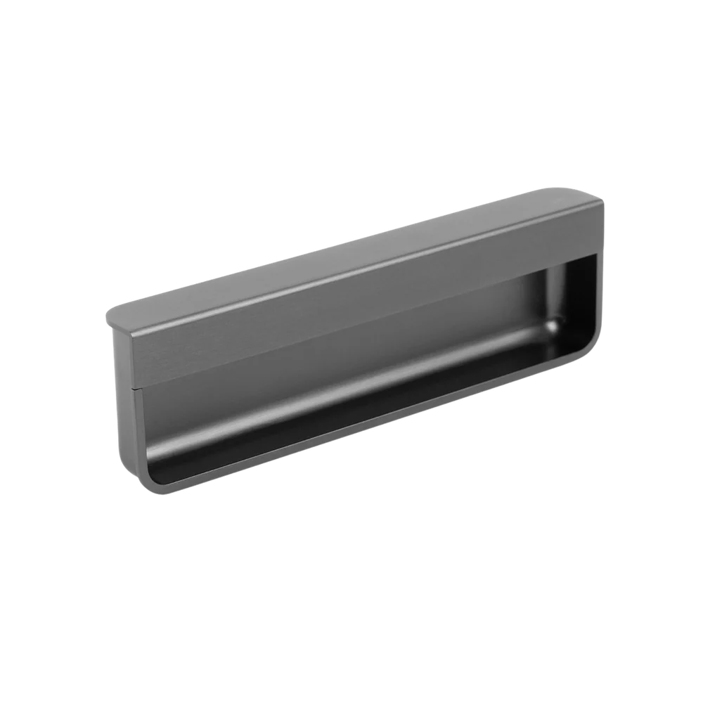 Momo Handles Momo Moule Edge Flush Pull 128mm Black Titanium - Image 3