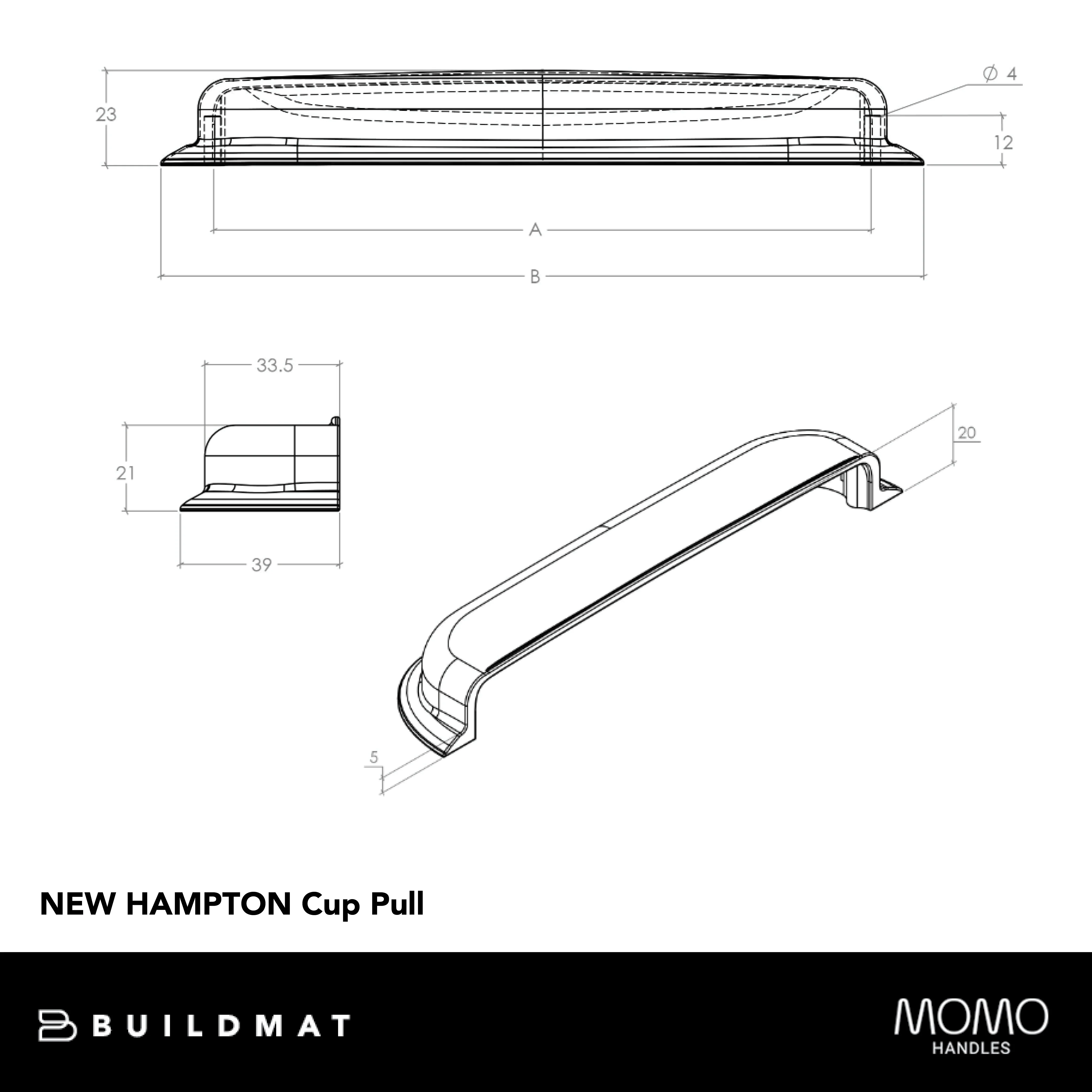 Momo New Hampton Cup Pull 96mm Bronze - Image 4