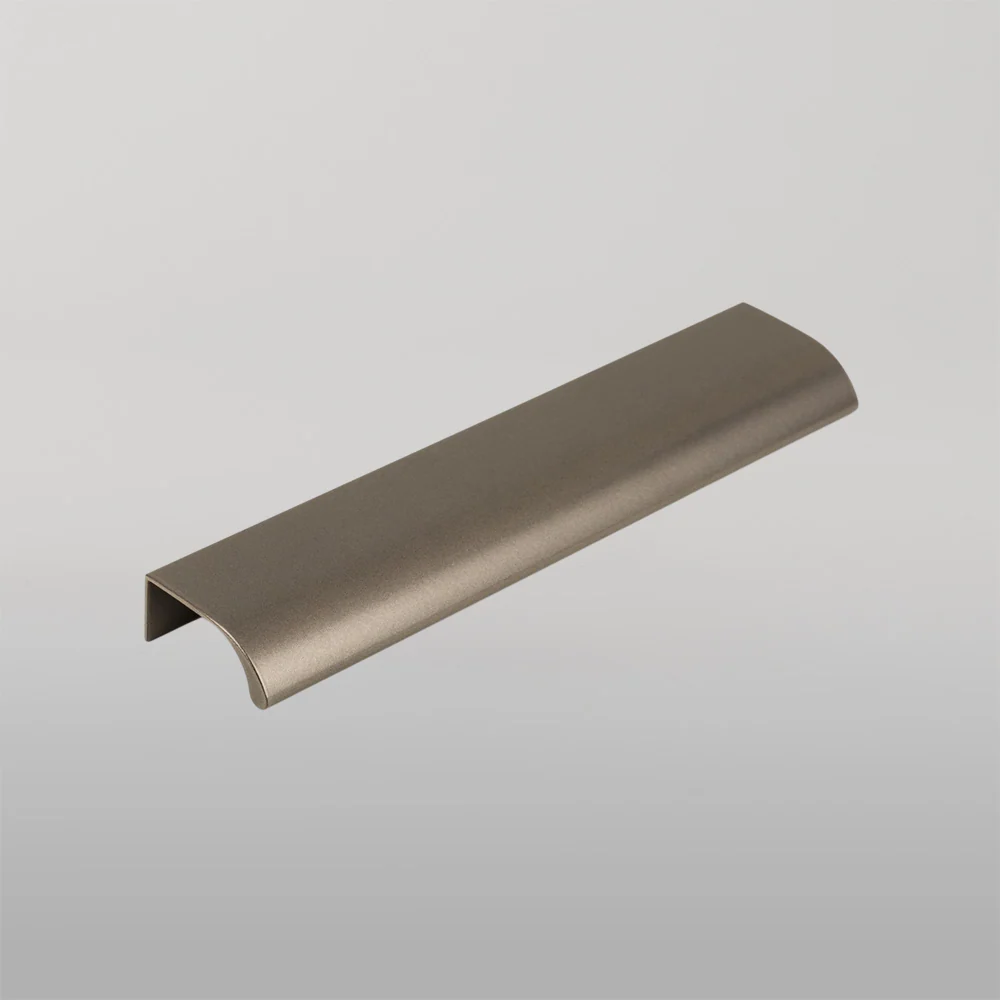 Momo Ona Lip Pull Handle 128mm Metallic Grey - Image 2