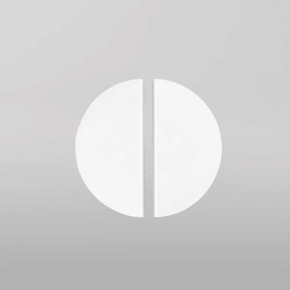 Momo Handles Momo Sola Half Round Lip Pull Handle 80mm White - Image 2