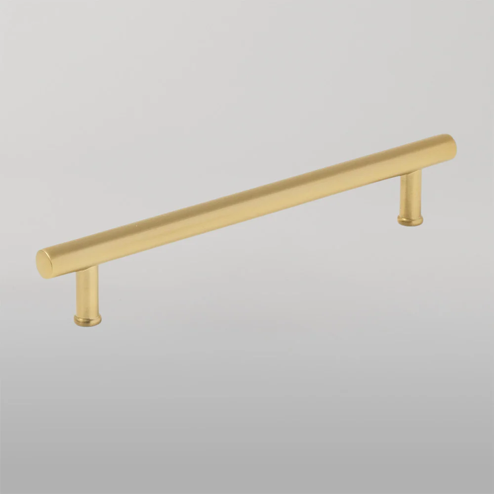 Momo Handles Strano D Handle 160mm Brushed Satin Brass - Image 2