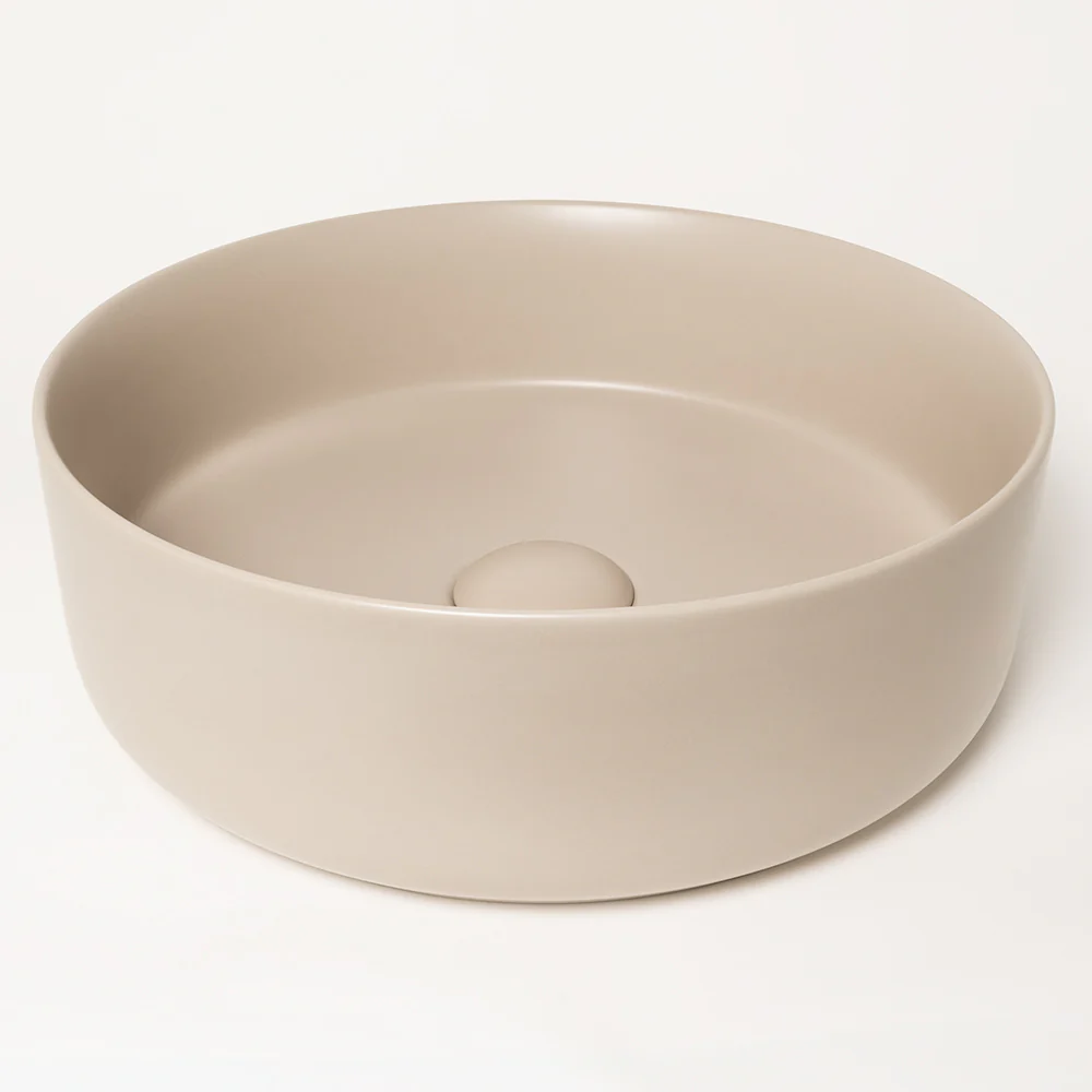 Alma Nashi Matte Ecru Sand Circle Basin - Image 4