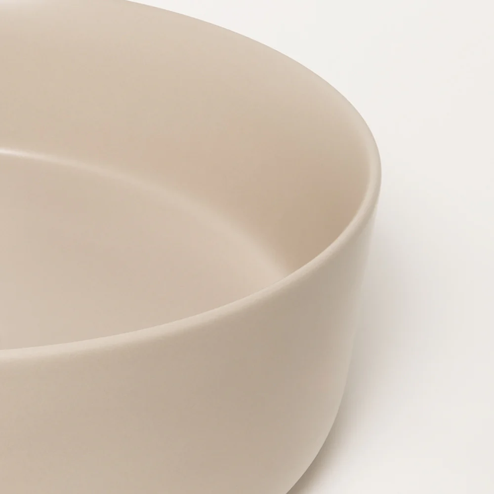 Alma Nashi Matte Ecru Sand Circle Basin - Image 7