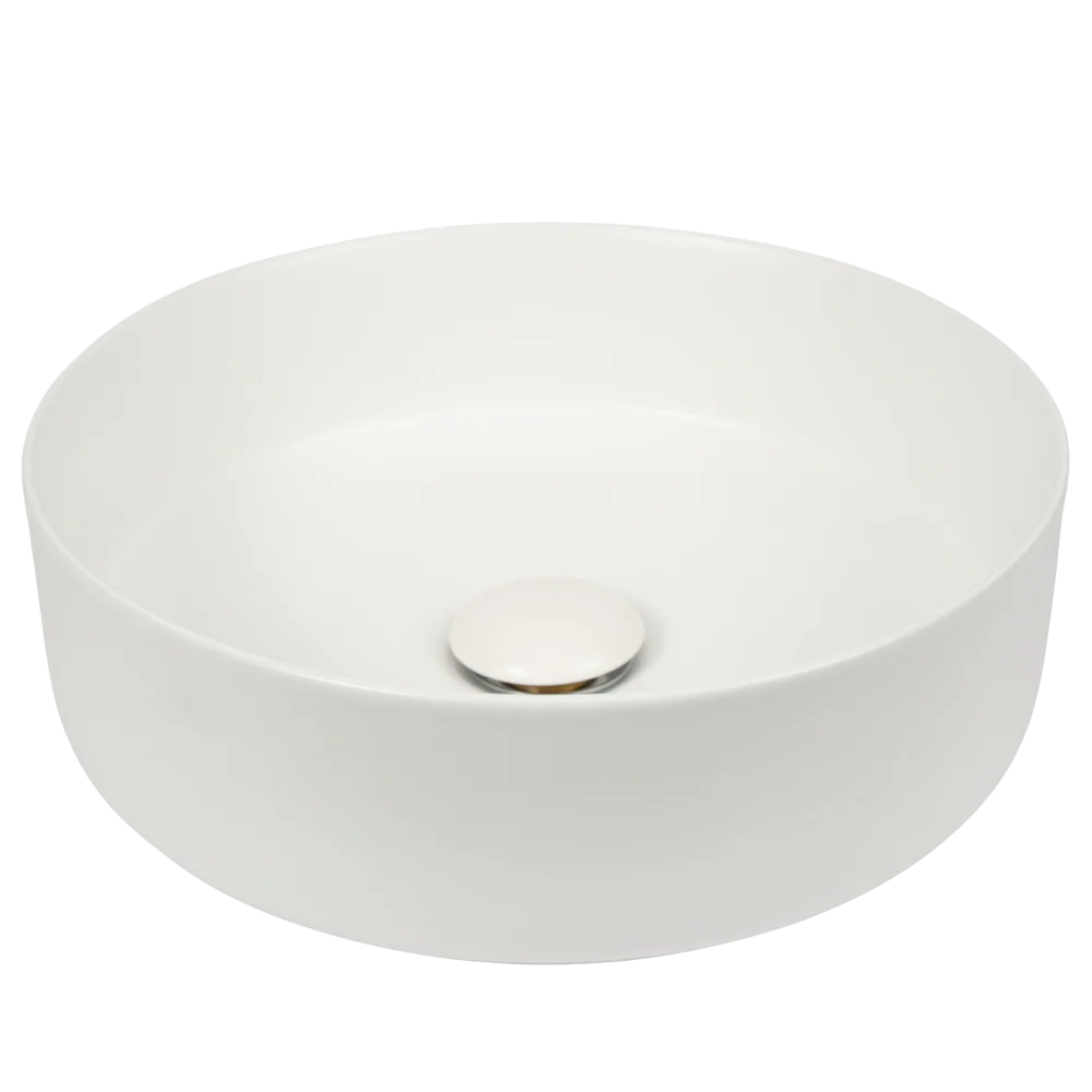Alma Nashi Matte White Circle Basin - Image 3