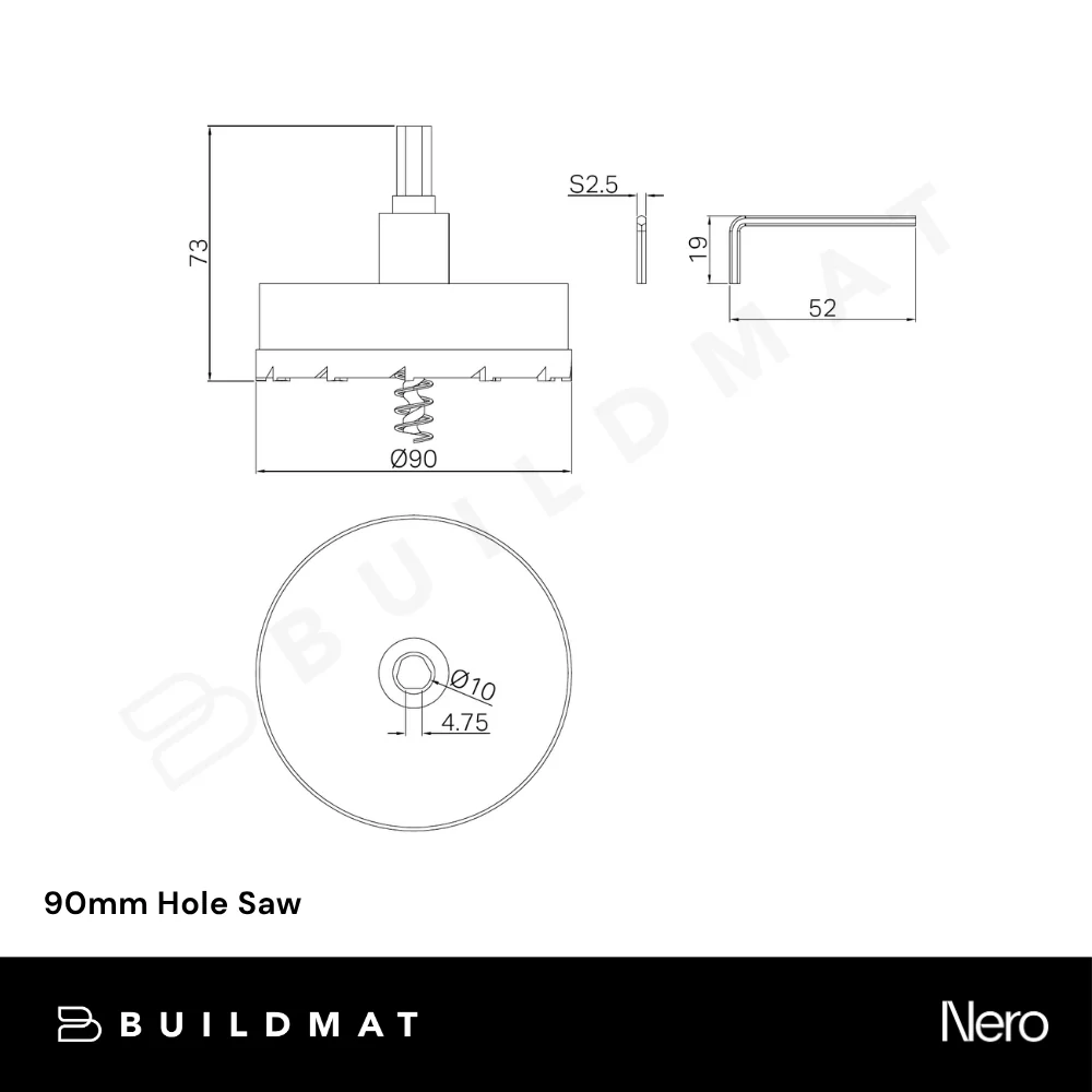 Nero 90mm Hole Saw Only - Image 4