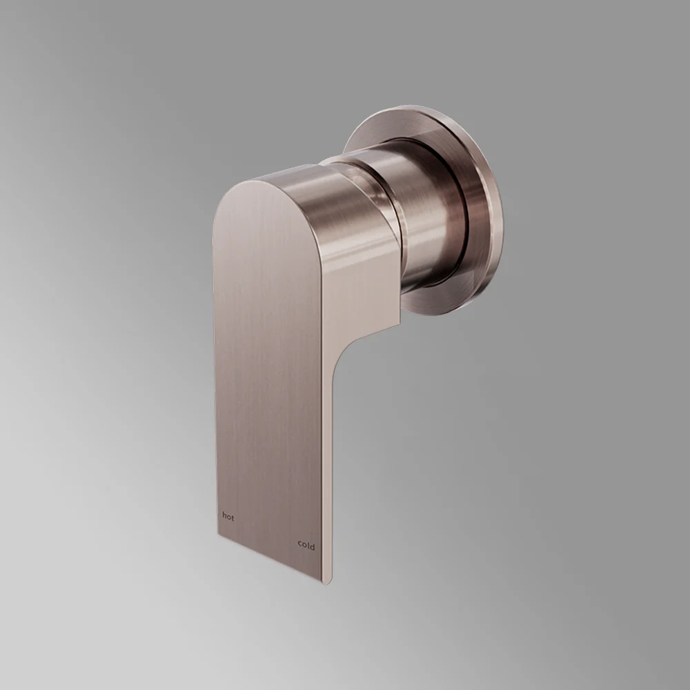Nero Bianca Shower Mixer with 60mm Round Plate Brushed Bronze - Image 2