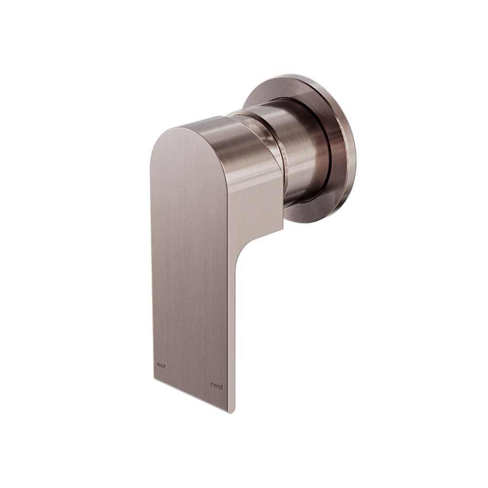 Nero Bianca Shower Mixer with 60mm Round Plate Brushed Bronze - Image 3