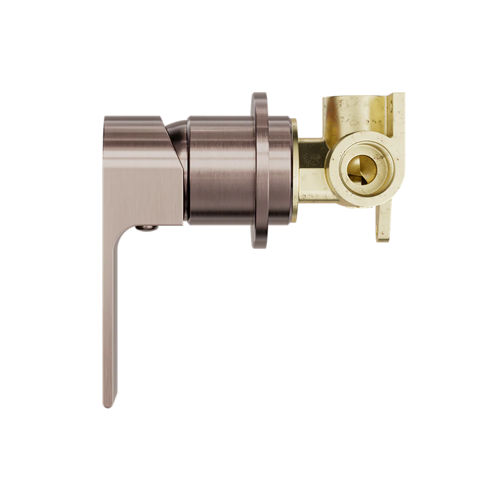 Nero Bianca Shower Mixer with 60mm Round Plate Brushed Bronze - Image 4
