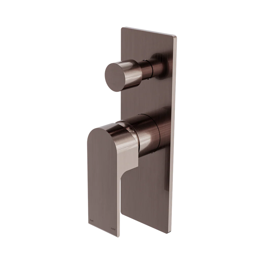 Nero Bianca Shower Mixer With Divertor Brushed Bronze - Image 3