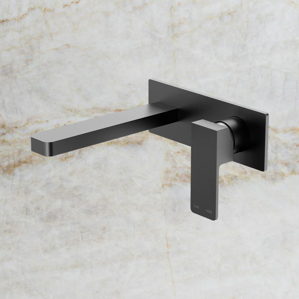 Nero Celia Wall Basin/Bath Mixer Matte Black - Image 2