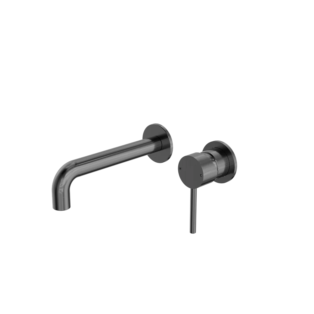Nero Dolce Wall Basin/Bath Mixer Separate Back Plate Gunmetal