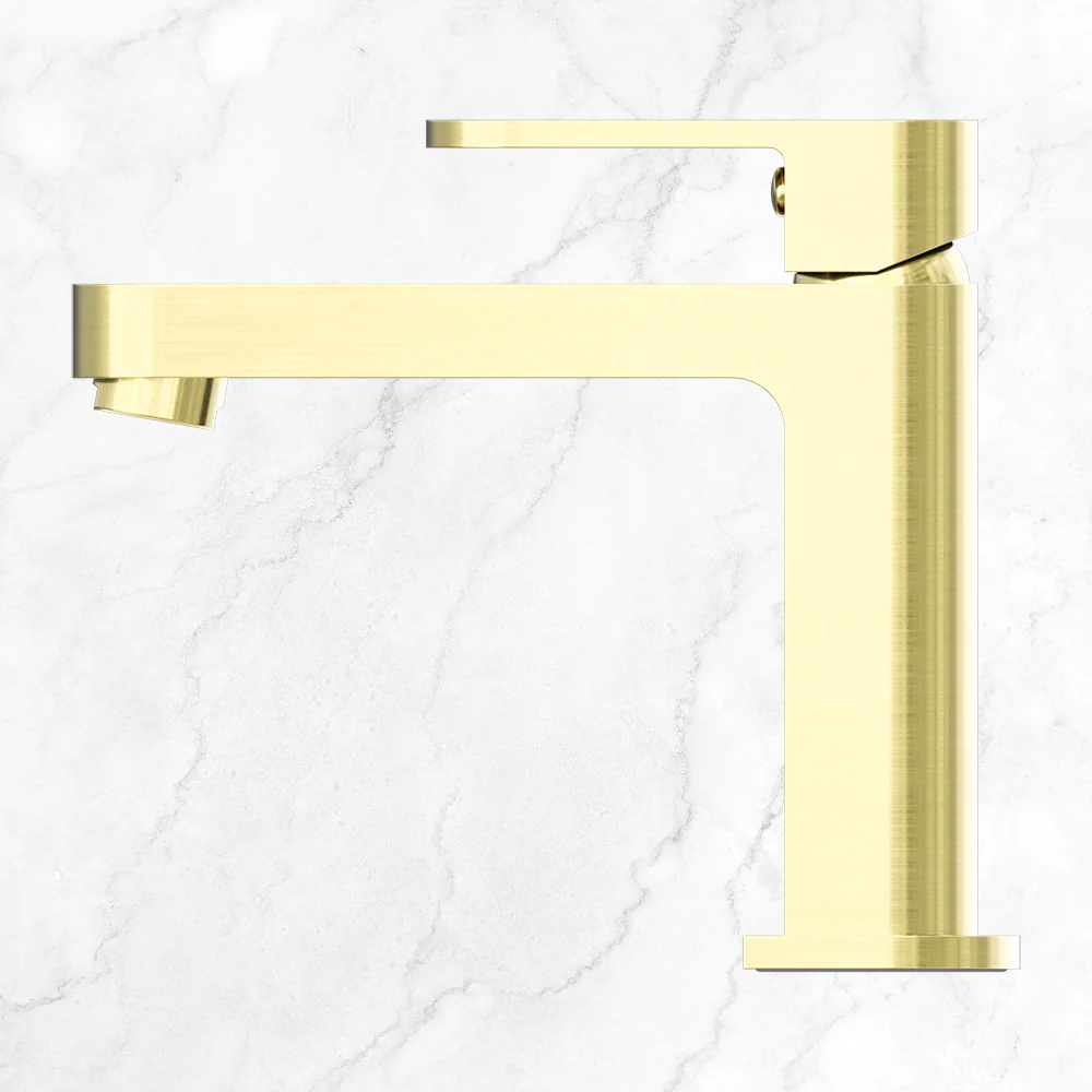 Nero Ecco Basin Mixer Brushed Gold - Image 2