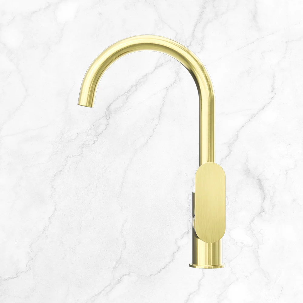 Nero Ecco Kitchen Mixer Brushed Gold - Image 2