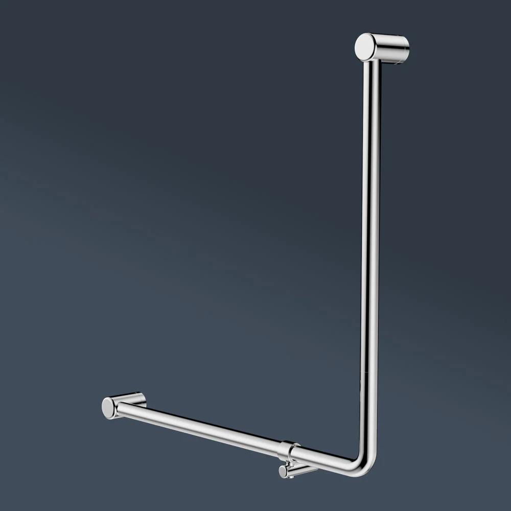 Nero Mecca Care 750x750mm 90 degree Bent Tube Grab Rail Chrome - Image 2