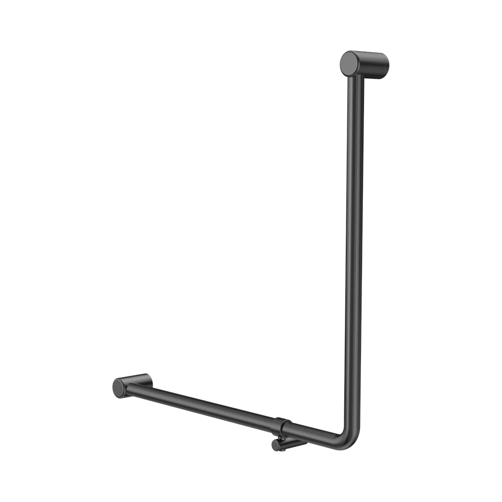 Nero Mecca Care 750x750mm 90 degree Bent Tube Grab Rail Gunmetal