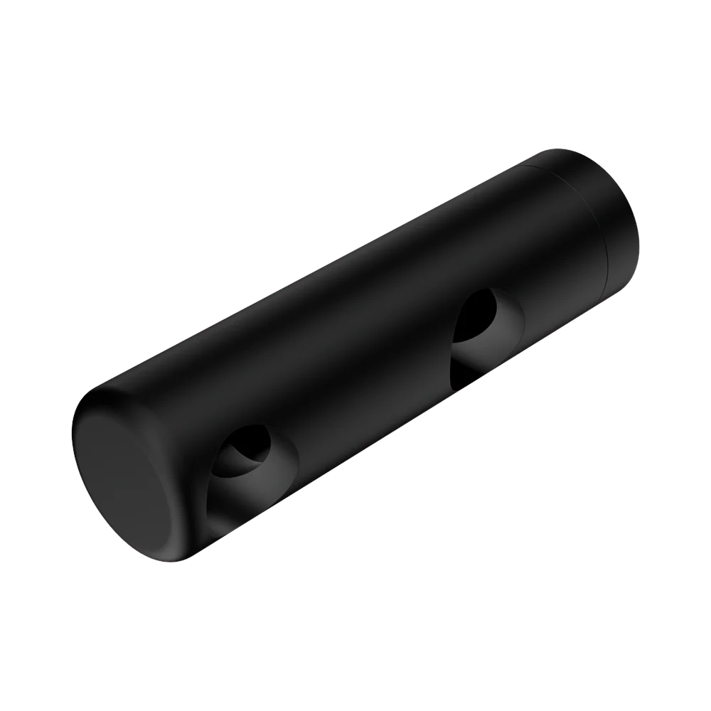 Nero Mecca Care Make Your Own 25mm Grab Rail Double Towel (Left) Bracket Matte Black