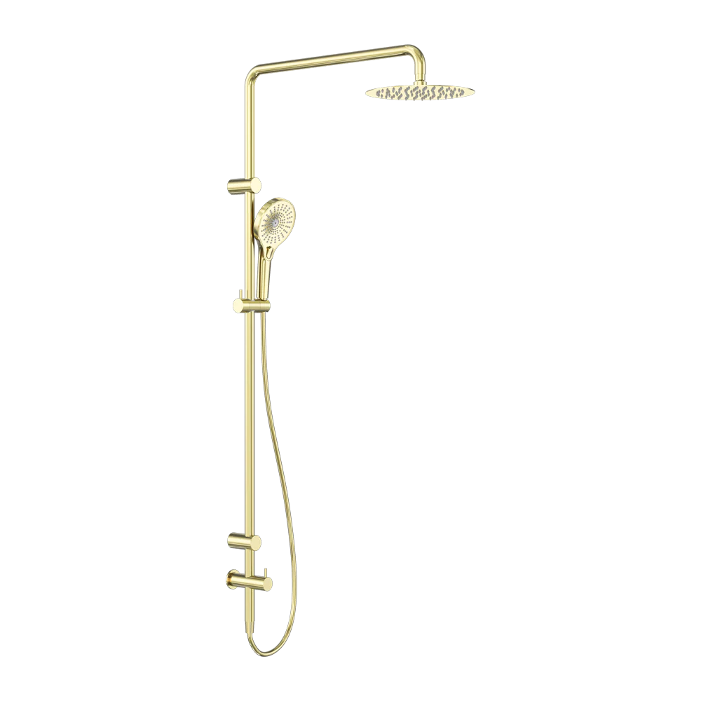 Nero Mecca Care 25mm Grab Rail 900mm Twin Shower Set Brushed Gold - Image 3