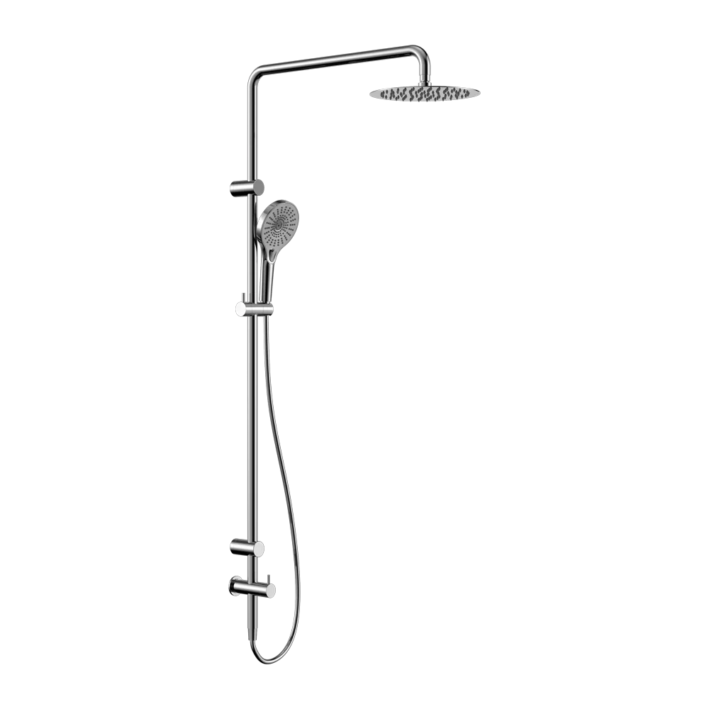 Nero Mecca Care 25mm Grab Rail 900mm Twin Shower Set Chrome - Image 3