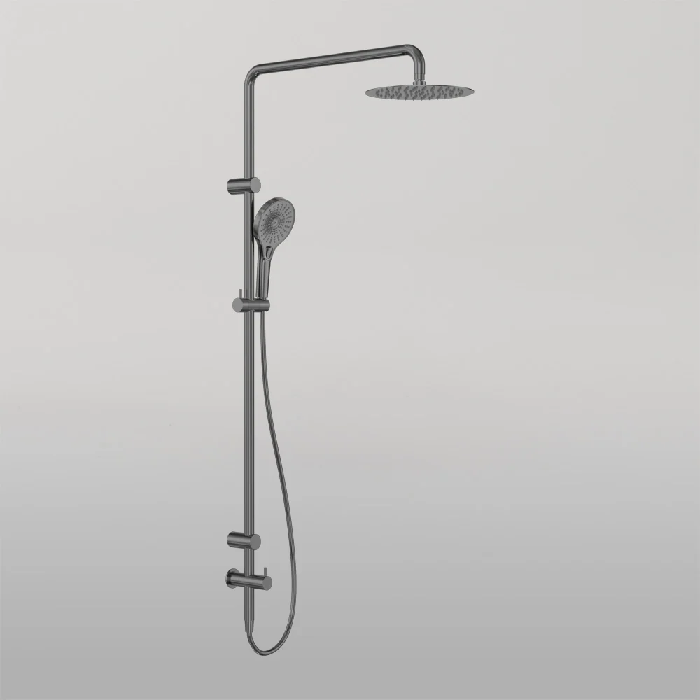 Nero Mecca Care 25mm Grab Rail 900mm Twin Shower Set Gunmetal - Image 2