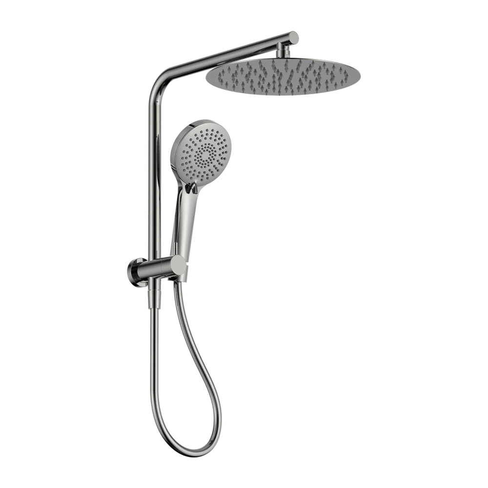 Nero Mecca 2 In 1 Twin Shower Chrome
