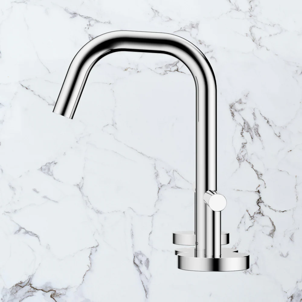 Nero Mecca Lever Basin Set Edge Spout Chrome - Image 2