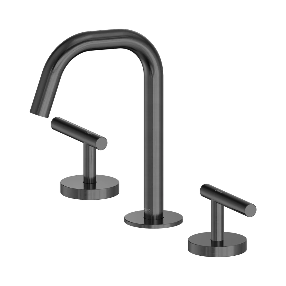 Nero Mecca Lever Basin Set Edge Spout Gunmetal - Image 3