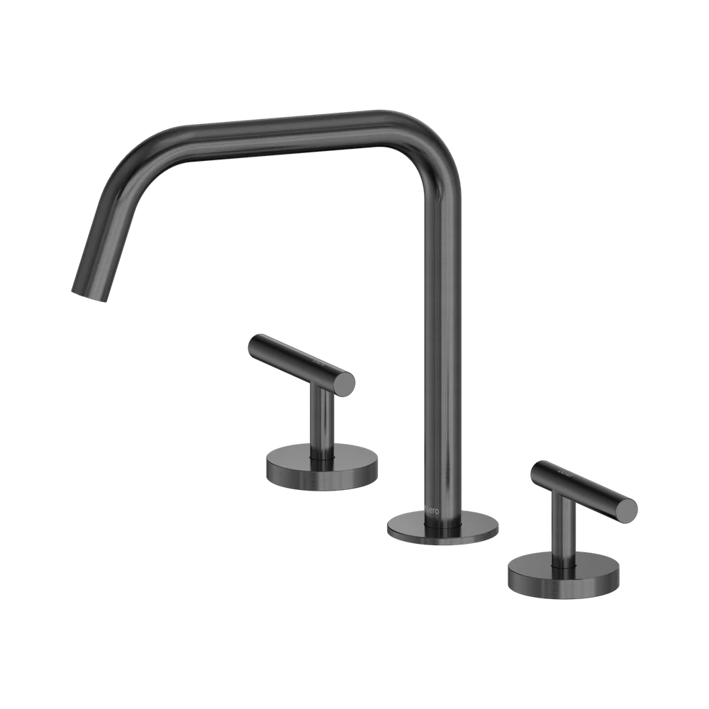 Nero Mecca Lever Bath/Kitchen Set Edge Spout II Gunmetal - Image 3