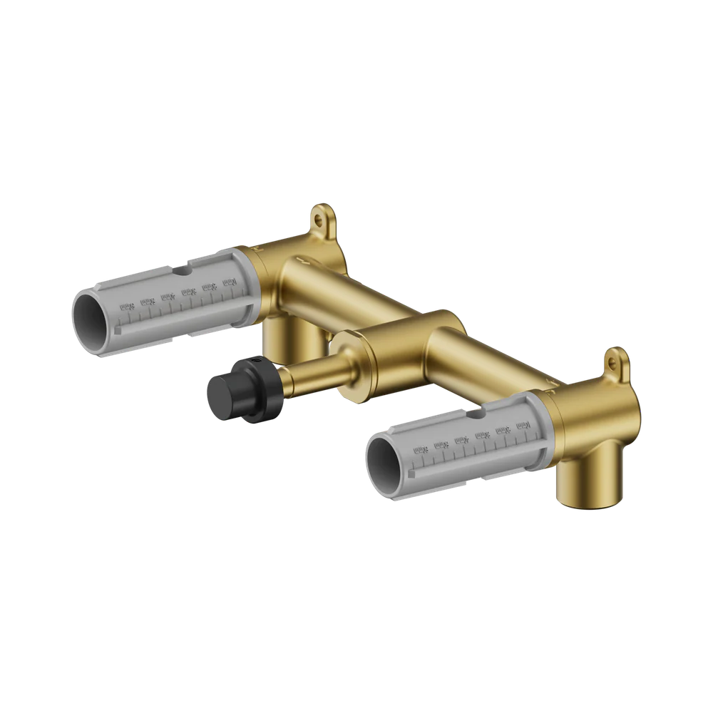 Nero Mecca Lever Wall Basin/Bath Set Body Only - Image 3