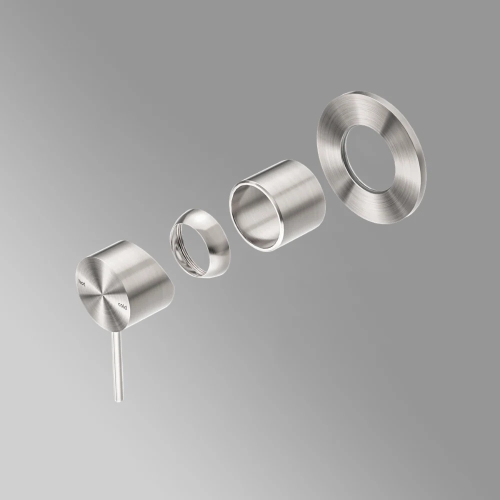 Nero Mecca Shower Mixer 80mm (Trim Kit Only) Brushed Nickel - Image 2