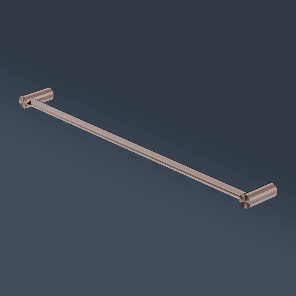 Nero Mecca Single Towel Rail 800mm Brushed Bronze - Image 2