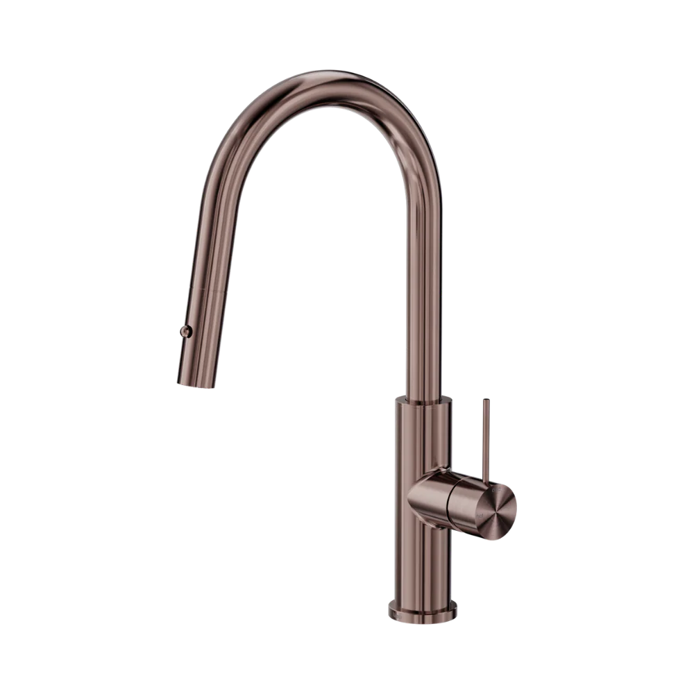 Nero Mecca Smart Sensor Pull Out Kitchen Mixer Brushed Bronze