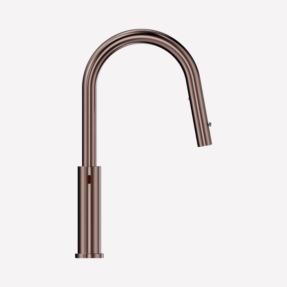 Nero Mecca Smart Sensor Pull Out Kitchen Mixer Brushed Bronze - Image 5