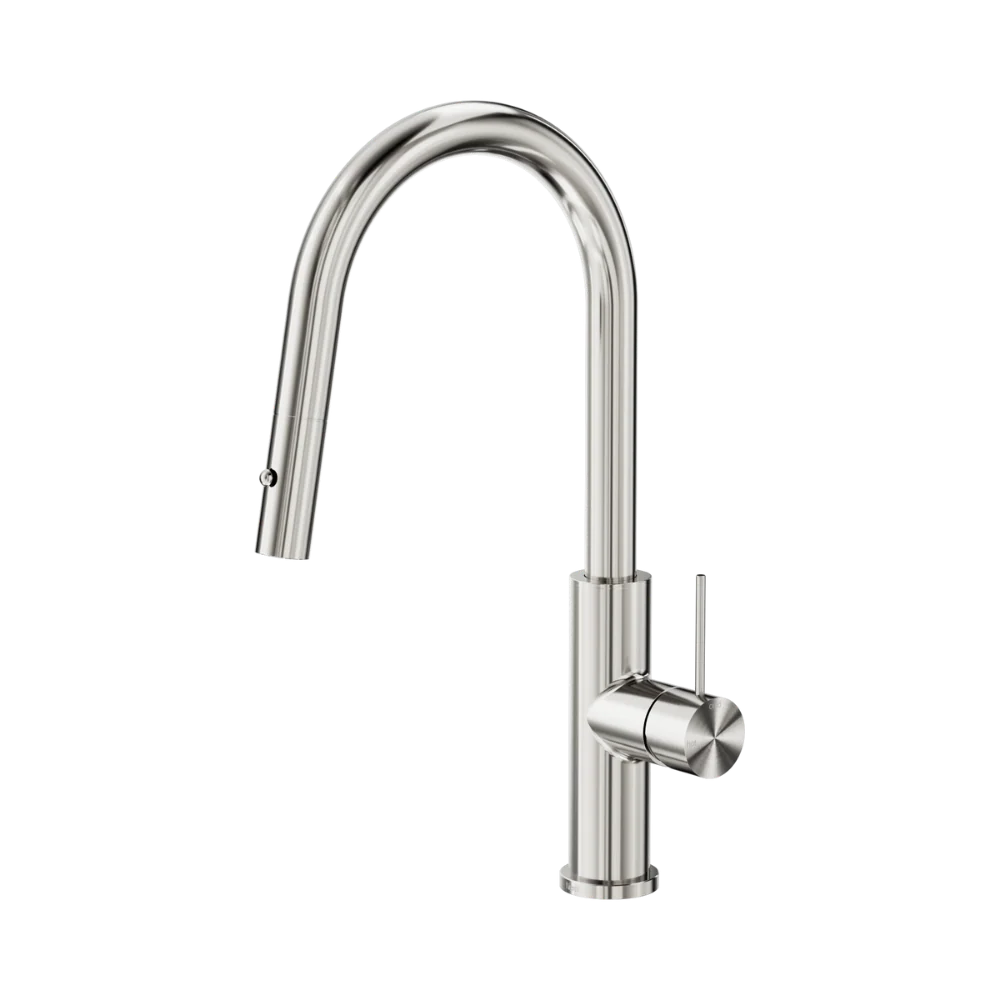 Nero Mecca Smart Sensor Pull Out Kitchen Mixer Brushed Nickel - Image 3