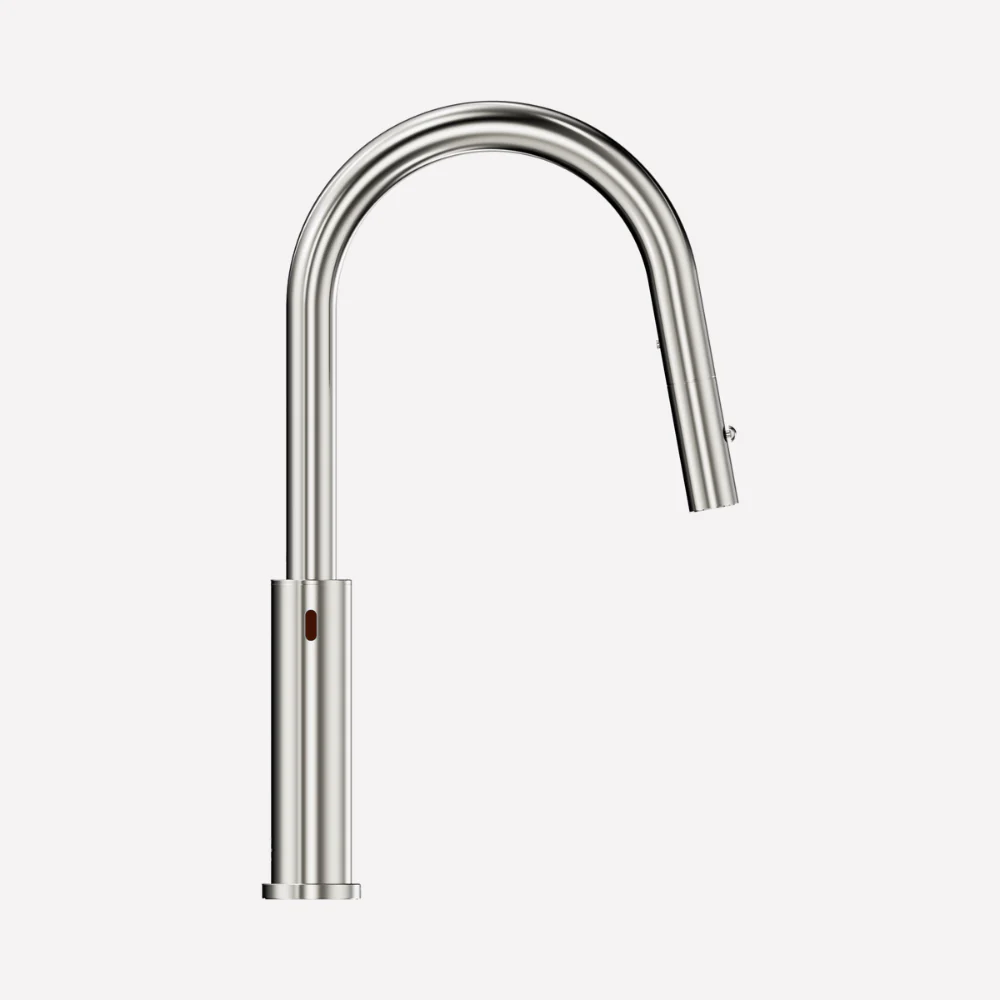 Nero Mecca Smart Sensor Pull Out Kitchen Mixer Brushed Nickel - Image 5