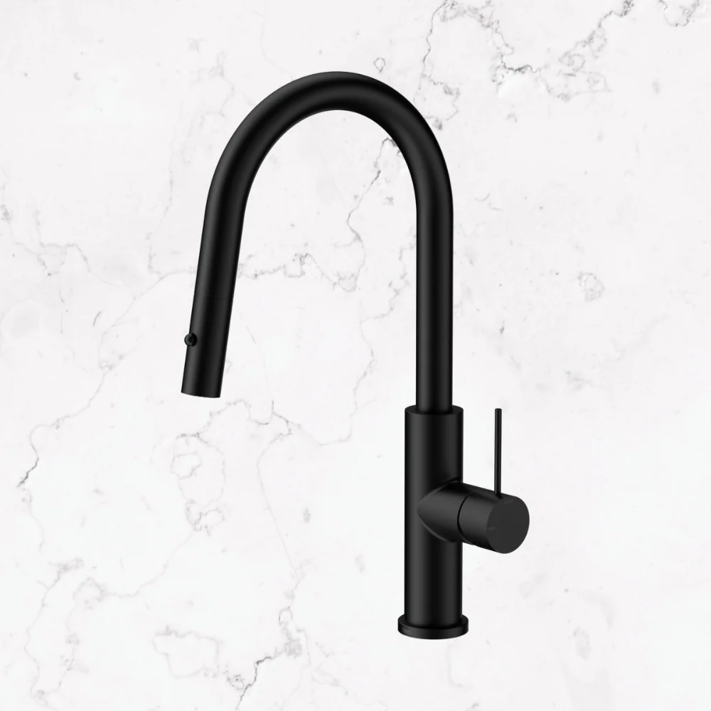 Nero Mecca Smart Sensor Pull Out Kitchen Mixer Matte Black - Image 2