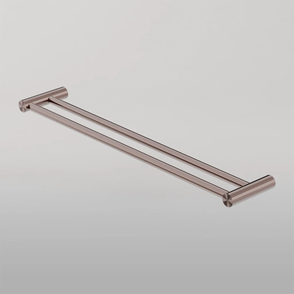 Nero New Mecca Double Towel Rail 600mm Brushed Bronze - Image 2