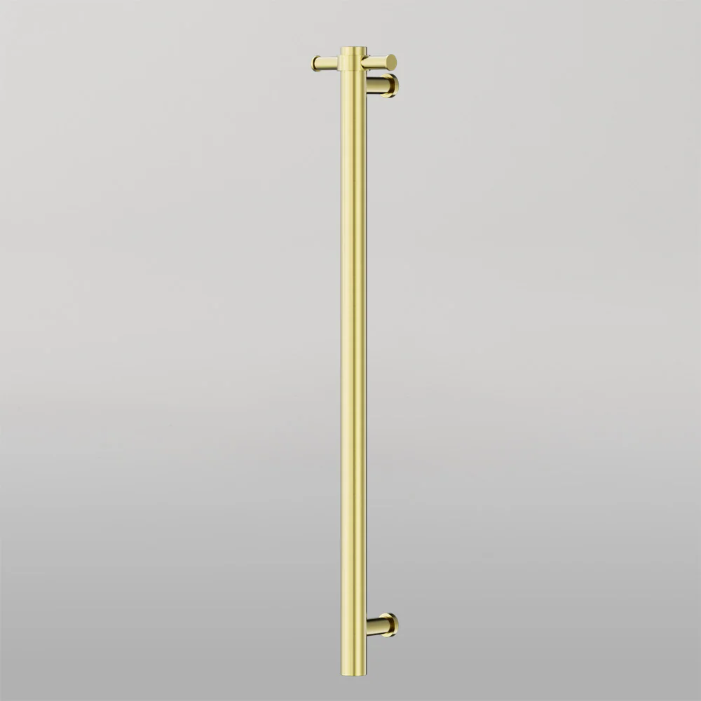 Nero Non-Heated Vertical Towel Rail 900mm Brushed Gold - Image 2