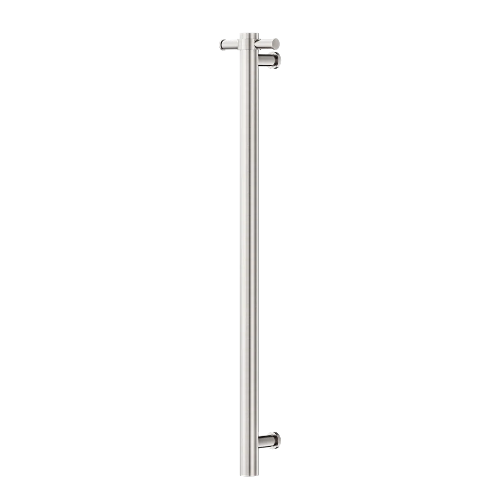 Nero Non-Heated Vertical Towel Rail 900mm Brushed Nickel