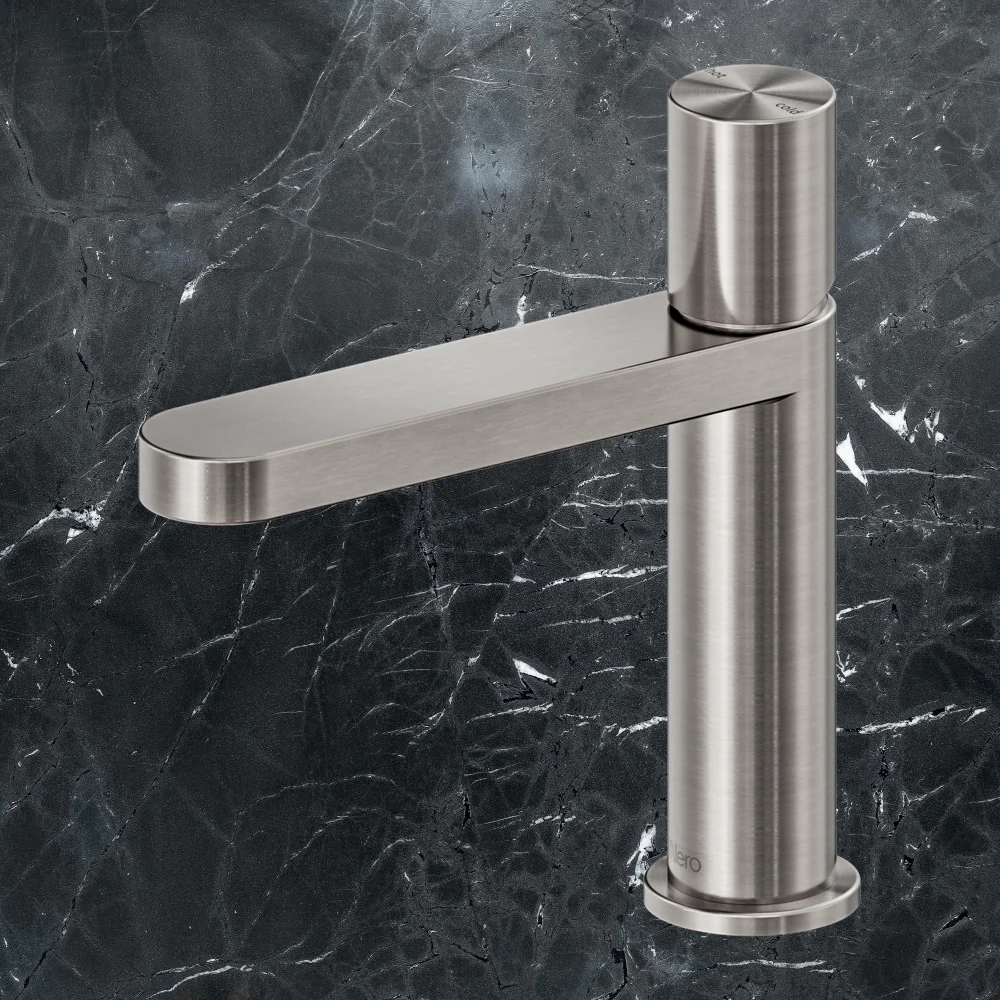 Nero Pure SS316L Basin Mixer Brushed Nickel - Image 2