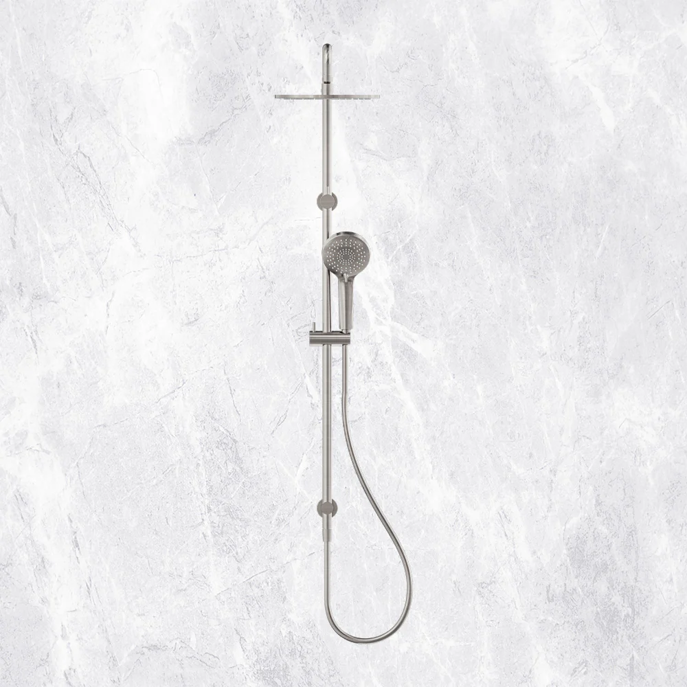 Nero Round Twin Shower Brushed Nickel - Image 4