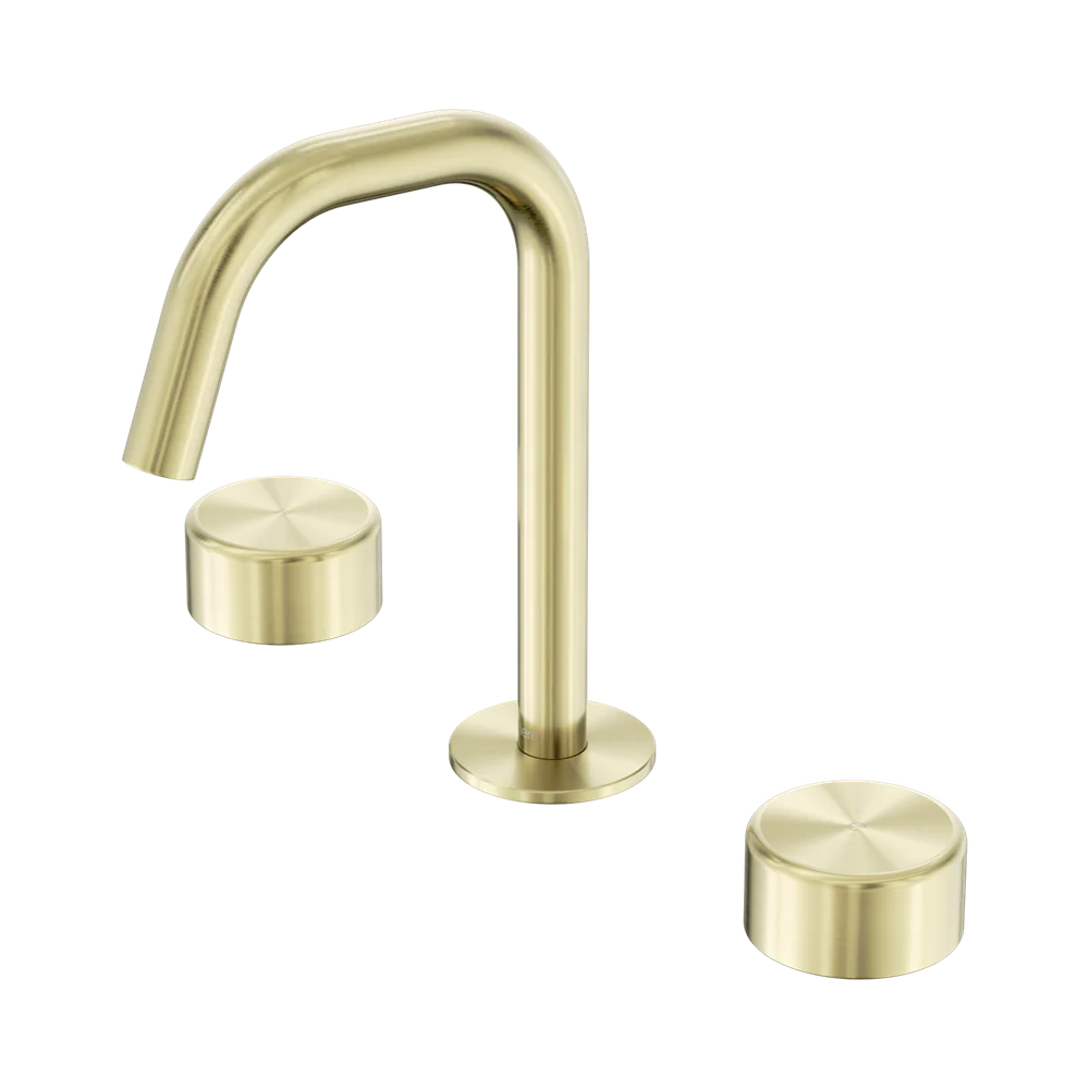 Nero Serenity Basin Set Edge Spout With Metal Handle Brushed Gold - Image 3