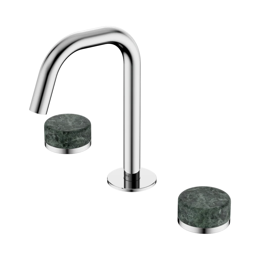 Nero Serenity Basin Set Edge Spout With Verde Alpi Handle Chrome - Image 3