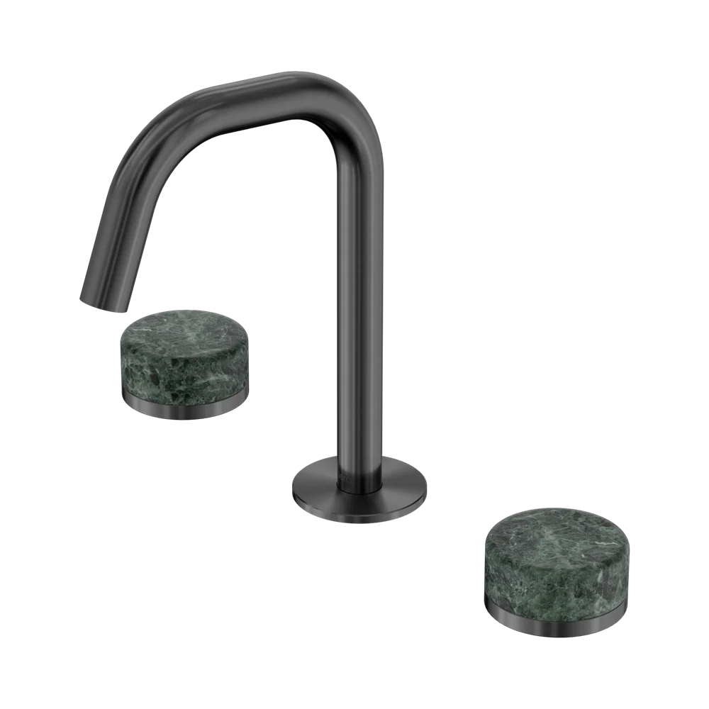 Nero Serenity Basin Set Edge Spout With Verde Alpi Handle Gunmetal - Image 3